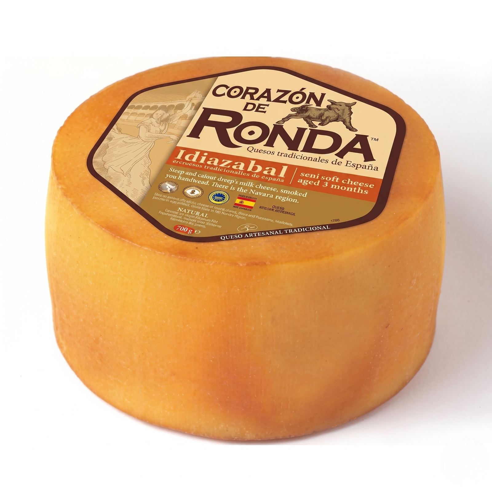 Custom die-cut specialty cheese label
